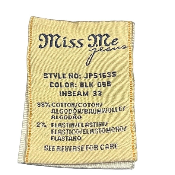 Miss Me Angel Wings black color size 30" - Picture 2 of 13